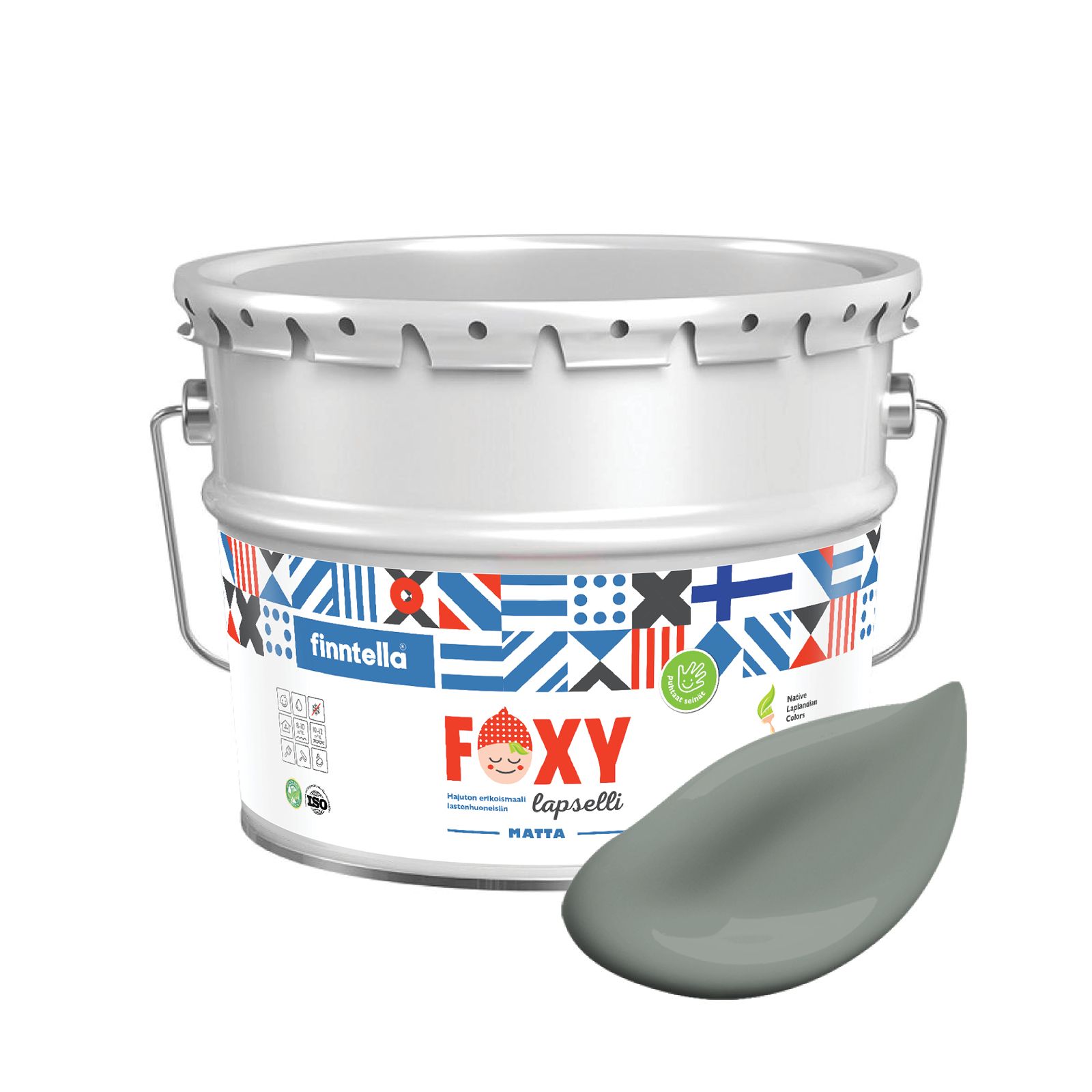 Краска для детской комнаты FOXY LAPSELLI matte, финская краска, матовая, моющаяся, цвет ON, Серый, для детской комнаты FOXY LAPSELLI matte, финская матовая, моющаяся
Краска для детской комнаты FOXY LAPSELLI matte, финская краска, матовая, моющаяся, цвет ON, Серый, для детской комнаты FOXY LAPSELLI matte, финская матовая, моющаяся