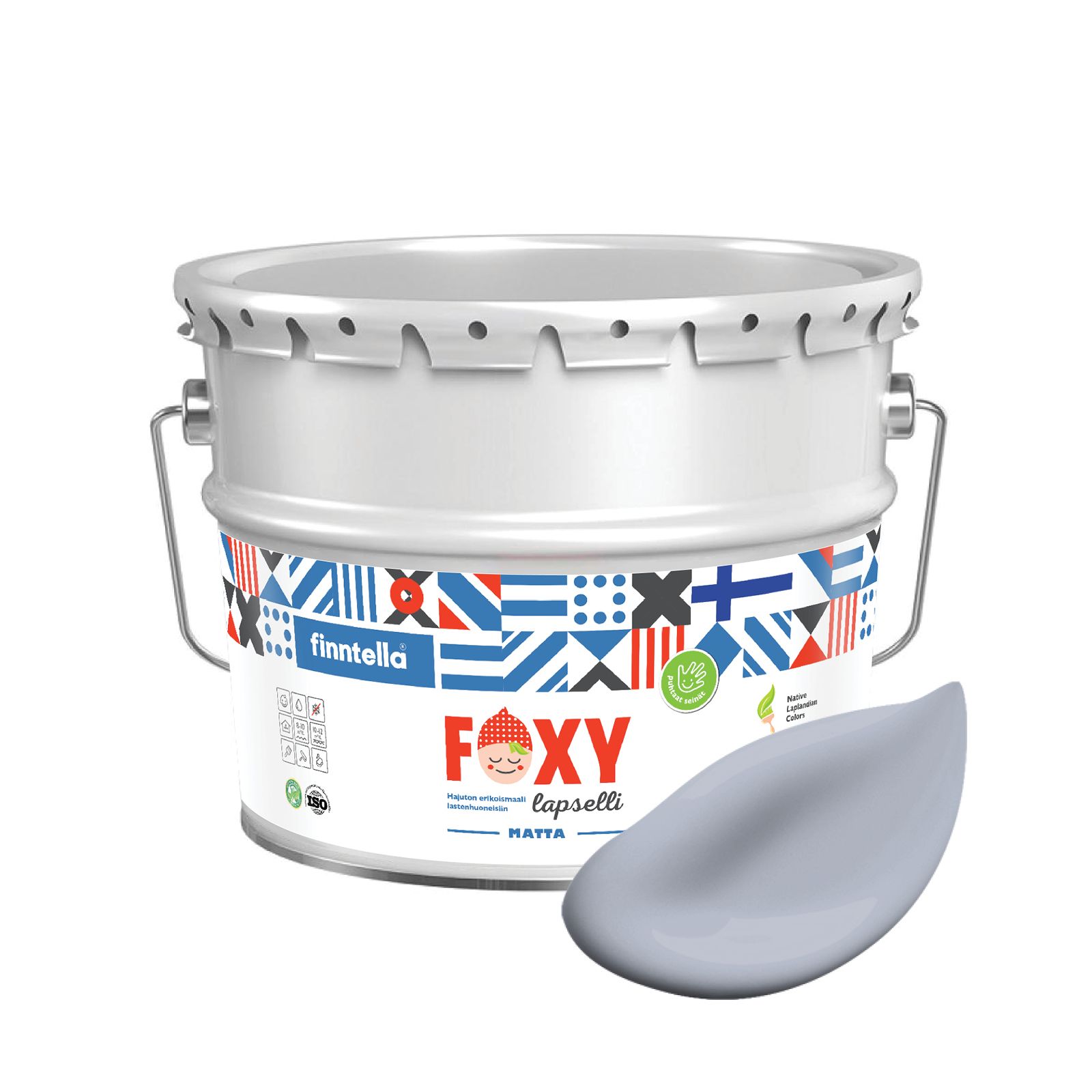 Краска для детской комнаты FOXY LAPSELLI matte, финская краска, матовая, моющаяся, цвет PO, Серый, для детской комнаты FOXY LAPSELLI matte, финская матовая, моющаяся
Краска для детской комнаты FOXY LAPSELLI matte, финская краска, матовая, моющаяся, цвет PO, Серый, для детской комнаты FOXY LAPSELLI matte, финская матовая, моющаяся