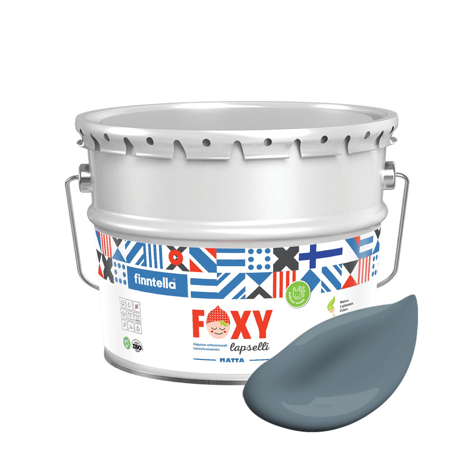 Краска для детской комнаты FOXY LAPSELLI matte, финская краска, матовая, моющаяся, цвет KO, Синий, для детской комнаты FOXY LAPSELLI matte, финская матовая, моющаяся
Краска для детской комнаты FOXY LAPSELLI matte, финская краска, матовая, моющаяся, цвет KO, Синий, для детской комнаты FOXY LAPSELLI matte, финская матовая, моющаяся