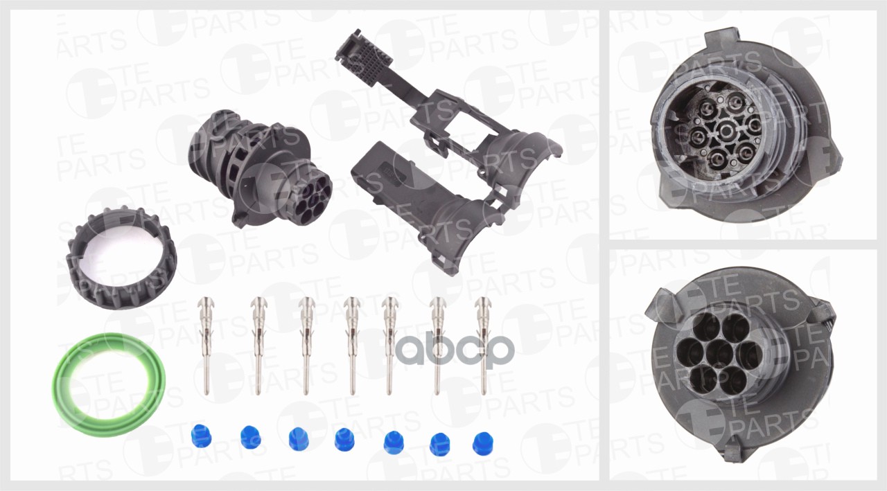 TEPARTS 7810621 Разъём 7-и контактый (ответная часть 7810620) (комплектация: 7 pin, 7 упло
TEPARTS 7810621 Разъём 7-и контактый (ответная часть 7810620) (комплектация: 7 pin, 7 упло