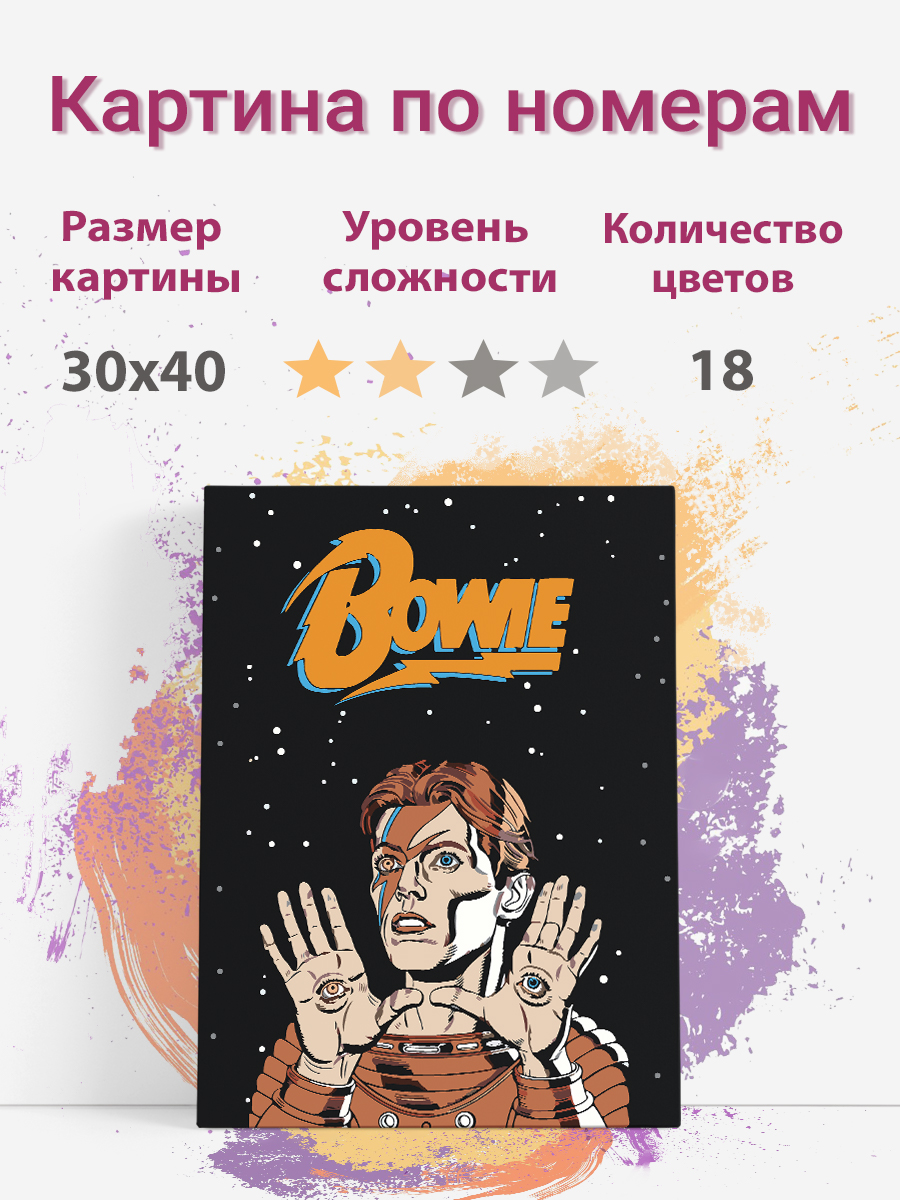 Картина по номерам Раскрасим сами постер Дэвид Боуи холст на подрамнике 30х40 см, Дэвид Боуи
Картина по номерам Раскрасим сами постер Дэвид Боуи холст на подрамнике 30х40 см, Дэвид Боуи