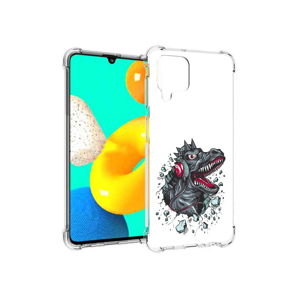 Чехол MyPads Tocco для Samsung Galaxy M32 Нарисованный динозавр в наушниках, Прозрачный, Tocco
Чехол MyPads Tocco для Samsung Galaxy M32 Нарисованный динозавр в наушниках, Прозрачный, Tocco