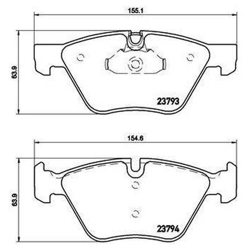 фото Колодки торм. диск. перед. для а/м bmw 5 (e60/e61) (03-) (pf 4178) trialli pf4178