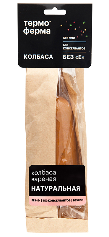 Колбаса Термоферма Натуральная вареная 300 г 
Колбаса Термоферма Натуральная вареная 300 г