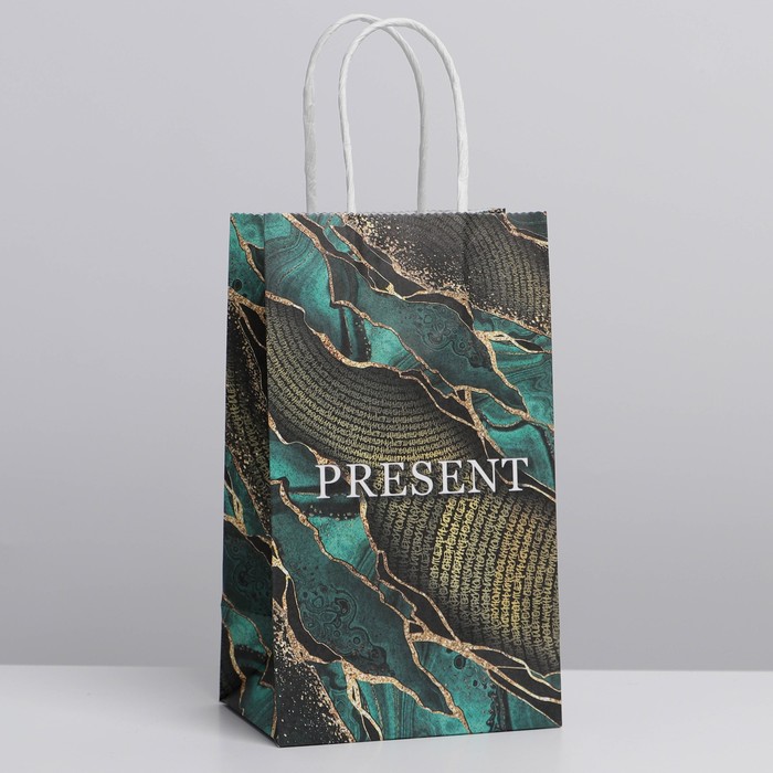 Пакет крафтовый «Мрамор», 12 × 21 × 9 см, Коллекция упаковки "Мраморная" 
Пакет крафтовый «Мрамор», 12 × 21 × 9 см, Коллекция упаковки "Мраморная"