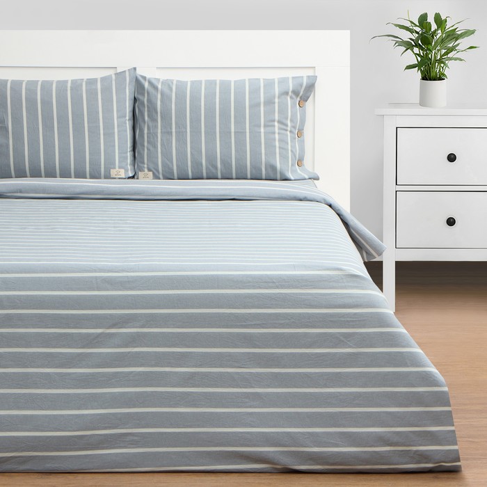 Постельное бельё Этель евро Blue stripe, 200х220см,220х240см,50х70-2шт, Серая гавань
Постельное бельё Этель евро Blue stripe, 200х220см,220х240см,50х70-2шт, Серая гавань