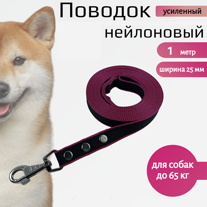 Поводок для собак Хвостатыч, с усиленным креплением, нейлон, черно-красный, 1 м х 25 мм
Поводок для собак Хвостатыч, с усиленным креплением, нейлон, черно-красный, 1 м х 25 мм