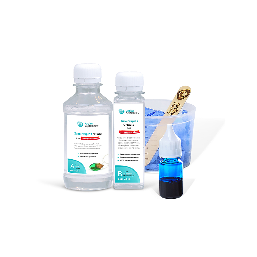Эпоксидная смола для творчества 0,3 кг Crystal Epoxy ArtlineCreativity AC-CRY-00-300-S01
Эпоксидная смола для творчества 0,3 кг Crystal Epoxy ArtlineCreativity AC-CRY-00-300-S01