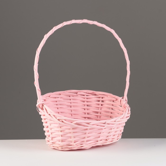 Корзина плетеная, 26х21х8х13х32 см, розовый, ива
Корзина плетеная, 26х21х8х13х32 см, розовый, ива