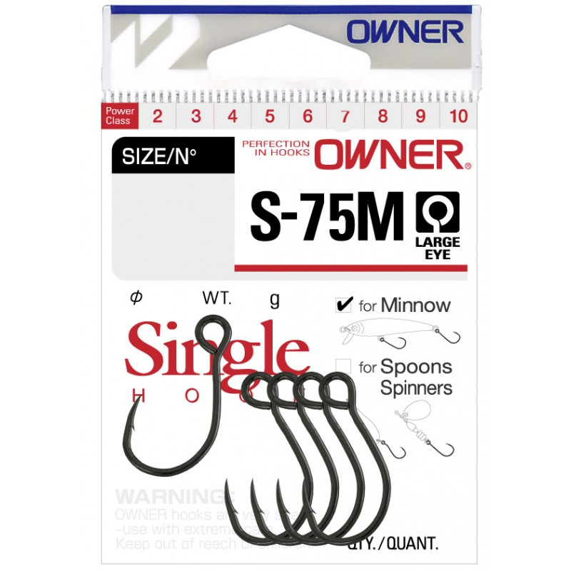 Одинарные крючки Owner Curve Shank №1/0, с колечком, загнутое острие, с бородкой, Черный, S-75M
Одинарные крючки Owner Curve Shank №1/0, с колечком, загнутое острие, с бородкой, Черный, S-75M