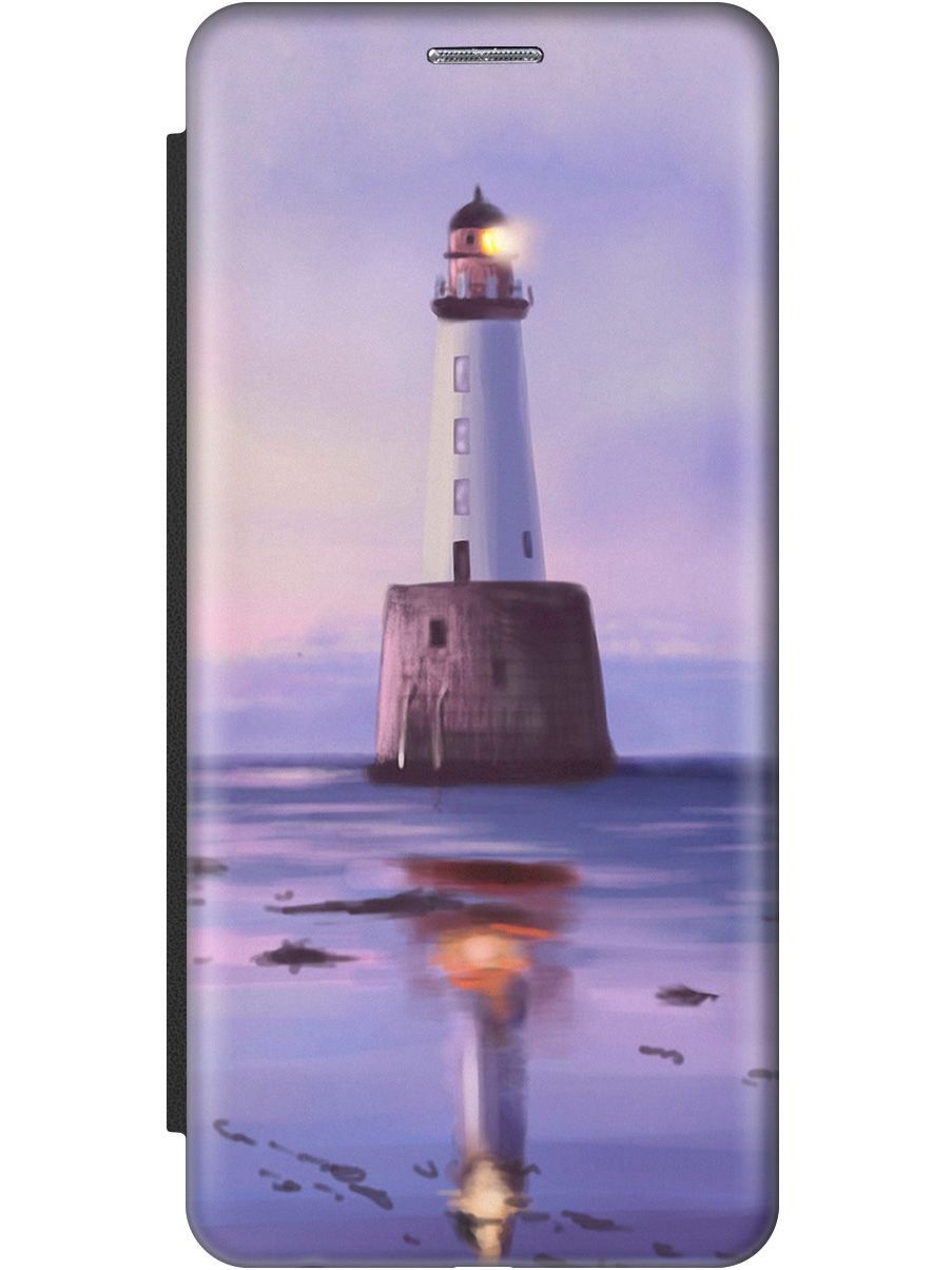 Чехол-книжка на Poco X5 Pro 5G c принтом "Маяк" черный, Синий;фиолетовый, 158273 
Чехол-книжка на Poco X5 Pro 5G c принтом "Маяк" черный, Синий;фиолетовый, 158273