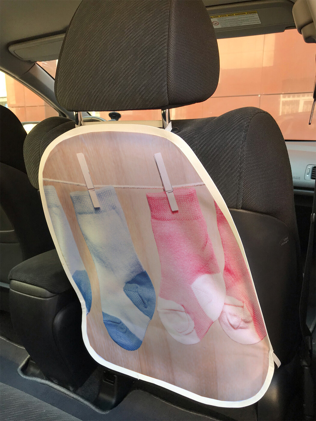 фото Накидка на спинку сиденья joyarty носочки для новорожденных, 45х62