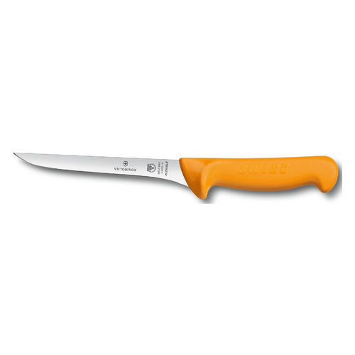 Нож кухонный Victorinox Swibo, обвалочный, для мяса, 160мм, заточка прямая, стальной, желт
Нож кухонный Victorinox Swibo, обвалочный, для мяса, 160мм, заточка прямая, стальной, желт