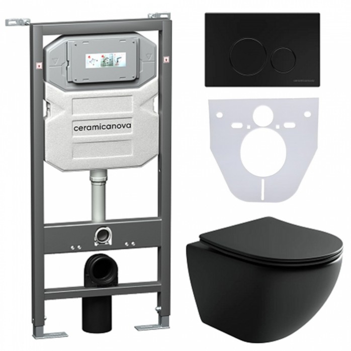 Инсталляция, унитаз, клавиша, шумоизоляция Ceramica Nova Metropol CN4002MB_1001B_1000, Ceramica Nova Metropol
Инсталляция, унитаз, клавиша, шумоизоляция Ceramica Nova Metropol CN4002MB_1001B_1000, Ceramica Nova Metropol