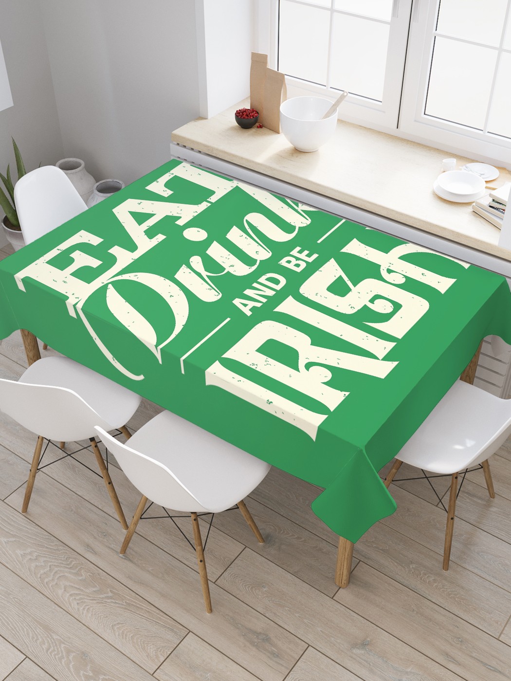 Скатерть прямоугольная JoyArty "Будь ирландцем" из сатена, 180x145 см, Зеленый, Будь ирландцем
Скатерть прямоугольная JoyArty "Будь ирландцем" из сатена, 180x145 см, Зеленый, Будь ирландцем