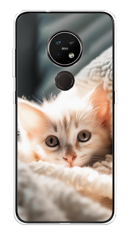 Чехол на Nokia 6.2/7.2 "Белый шкодливый котенок", Серый;белый;бежевый;оранжевый, 123150-1
Чехол на Nokia 6.2/7.2 "Белый шкодливый котенок", Серый;белый;бежевый;оранжевый, 123150-1