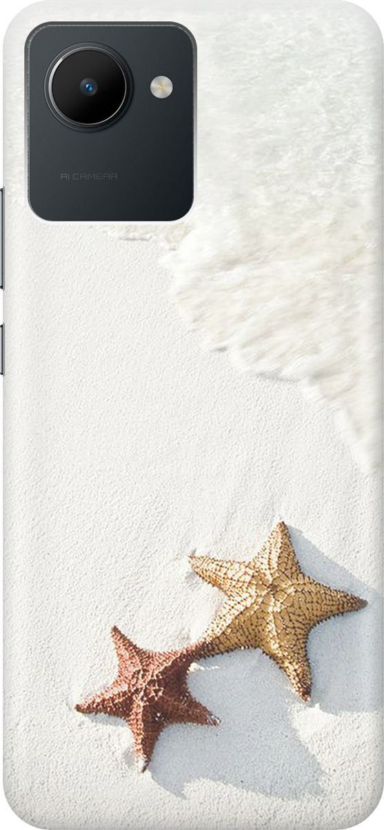 Силиконовый чехол на realme C30 / Рилми С30 с принтом "Две морские звезды", Белый;желтый, 1566100 
Силиконовый чехол на realme C30 / Рилми С30 с принтом "Две морские звезды", Белый;желтый, 1566100