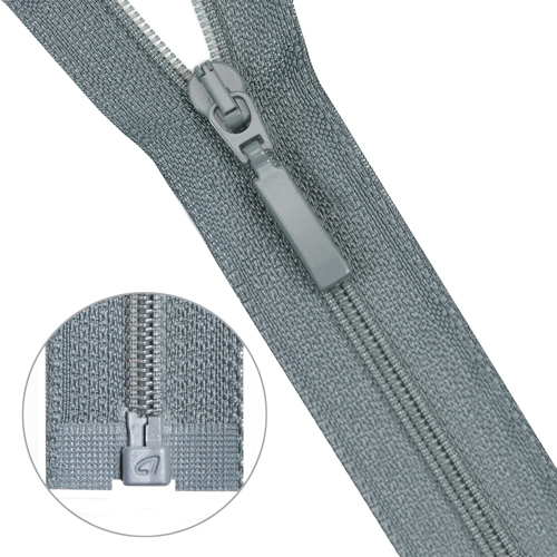 фото Молния витая тип 6 1 замок 70см arta-f (243 серый), 5 шт