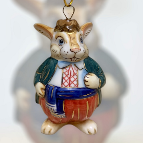 Елочная игрушка Заяц в шароварах, Лефортовский фарфор, 1 шт, 103035689237, Разноцветный, Игрушка на елку Заяц в шароварах русый, фарфор
Елочная игрушка Заяц в шароварах, Лефортовский фарфор, 1 шт, 103035689237, Разноцветный, Игрушка на елку Заяц в шароварах русый, фарфор