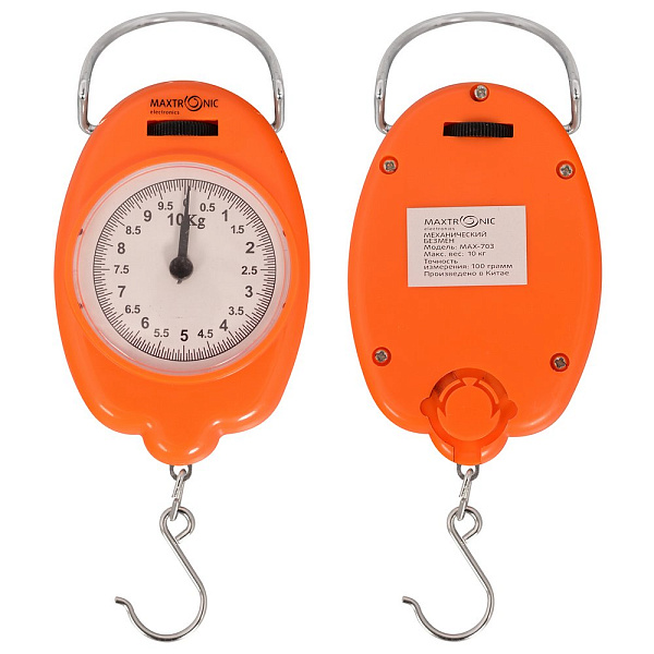 Безмен механический "MAXTRONIC" MAX-703 (до 10 кг) Мультидом 54793, Оранжевый, MAX-703
Безмен механический "MAXTRONIC" MAX-703 (до 10 кг) Мультидом 54793, Оранжевый, MAX-703