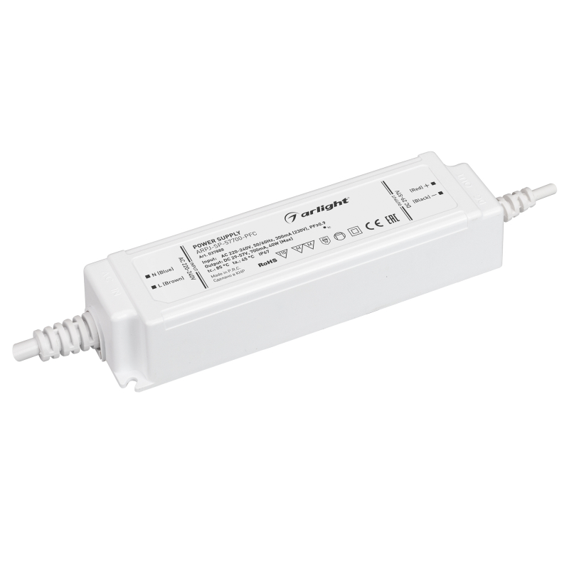 Блок питания Arlight ARPJ-SP-57700-PFC (40W, 29-57V, 0.7A) 037888, Белый, Arpj
Блок питания Arlight ARPJ-SP-57700-PFC (40W, 29-57V, 0.7A) 037888, Белый, Arpj