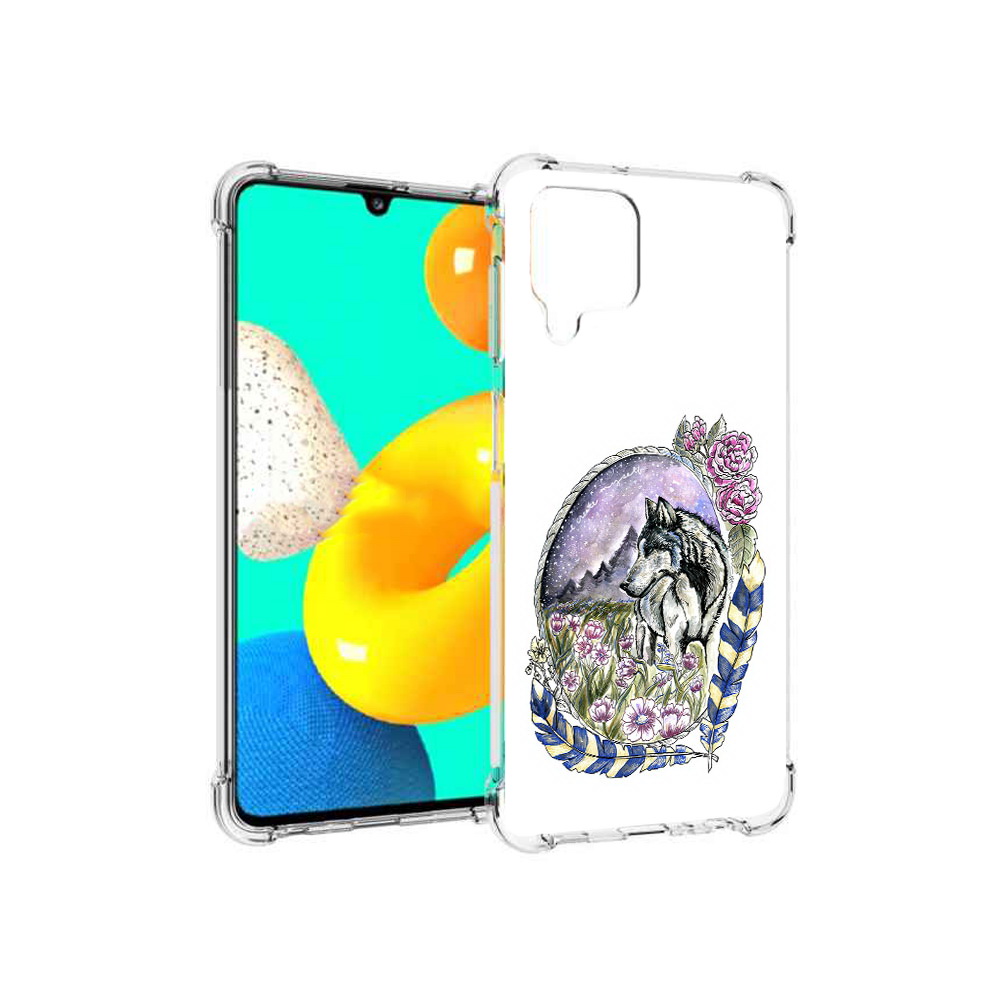 Чехол MyPads Tocco для Samsung Galaxy M32 нарисованный волк в цветах с перьями, Прозрачный, Tocco
Чехол MyPads Tocco для Samsung Galaxy M32 нарисованный волк в цветах с перьями, Прозрачный, Tocco