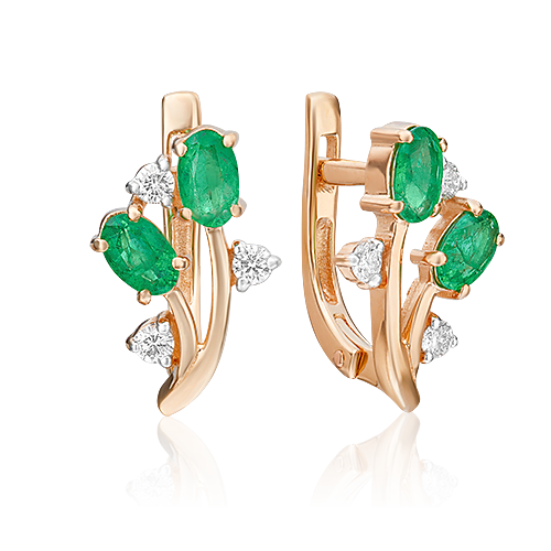 Серьги из красного золота PLATINA jewelry 02-0381-00-106-1110-30, бриллиант/изумруд, 02-0381-00-106-1110-30
Серьги из красного золота PLATINA jewelry 02-0381-00-106-1110-30, бриллиант/изумруд, 02-0381-00-106-1110-30