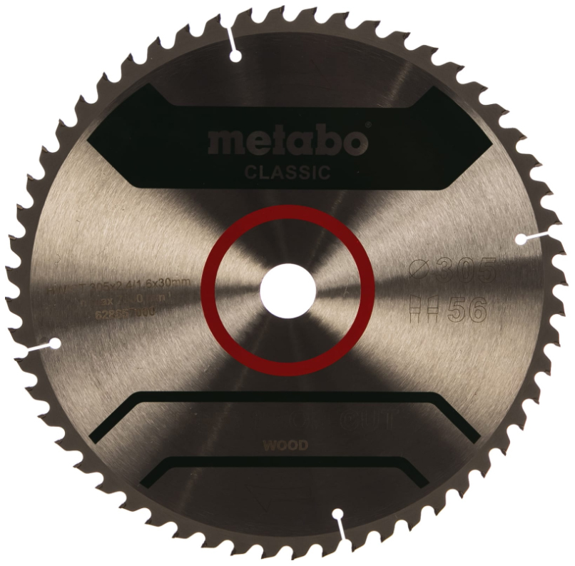 Диск пильный Precision Cut Classic (305x30 мм; 56Z; WZ 5neg; блистер) Metabo 628657000
Диск пильный Precision Cut Classic (305x30 мм; 56Z; WZ 5neg; блистер) Metabo 628657000