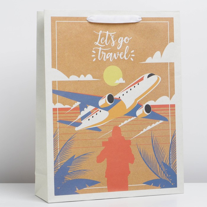 Пакет крафтовый горизонтальный «Let's go travel», L 31 × 40 × 11,5 см, Коллекция упаковки "Путешествия"
Пакет крафтовый горизонтальный «Let's go travel», L 31 × 40 × 11,5 см, Коллекция упаковки "Путешествия"