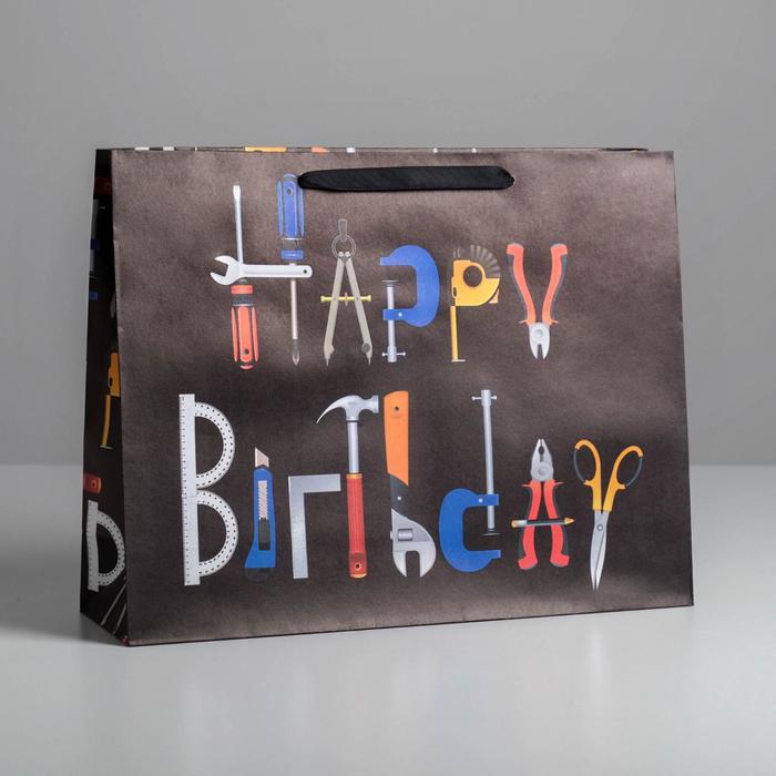 Пакет крафтовый горизонтальный Happy birthday, L 40 х 31 х 11.5 см, Черный, Коллекция упаковки "С днем рождения!"
Пакет крафтовый горизонтальный Happy birthday, L 40 х 31 х 11.5 см, Черный, Коллекция упаковки "С днем рождения!"