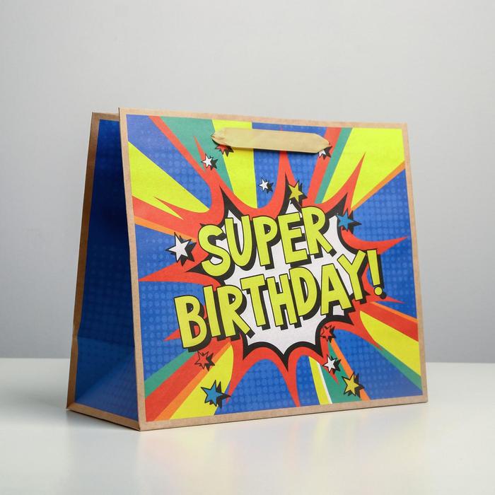 Пакет крафтовый горизонтальный Super birthday, ML 27 х 23 х 11.5 см, Разноцветный, Коллекция упаковки "С днем рождения!"
Пакет крафтовый горизонтальный Super birthday, ML 27 х 23 х 11.5 см, Разноцветный, Коллекция упаковки "С днем рождения!"