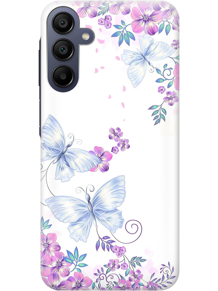 Силиконовый чехол на Samsung Galaxy A15 с рисунком "Бабочки и фиалки", Белый;фиолетовый, 20012138
Силиконовый чехол на Samsung Galaxy A15 с рисунком "Бабочки и фиалки", Белый;фиолетовый, 20012138