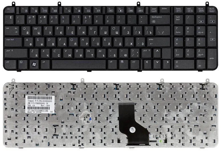 Клавиатура для HP Compaq Presario A945, A909, A900 Series, p/n: PK1303D0200, V080502AS1, M
Клавиатура для HP Compaq Presario A945, A909, A900 Series, p/n: PK1303D0200, V080502AS1, M