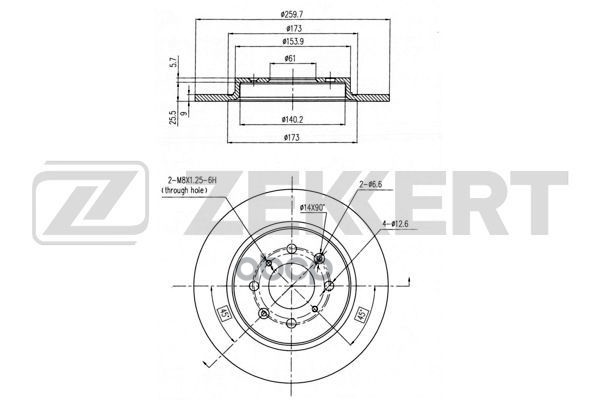 Диск Тормозной Zekkert Bs5903 Зад. Полный (259,7 X 31 X 9) Honda Insight Ii 09- Zekkert ар
Диск Тормозной Zekkert Bs5903 Зад. Полный (259,7 X 31 X 9) Honda Insight Ii 09- Zekkert ар