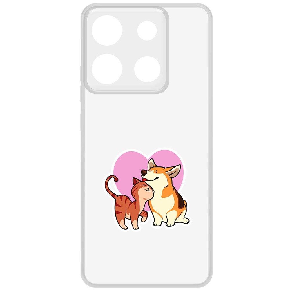 Чехол-накладка Krutoff Clear Case Любовь противоположностей для Infinix Smart 7 Plus, Прозрачный
Чехол-накладка Krutoff Clear Case Любовь противоположностей для Infinix Smart 7 Plus, Прозрачный