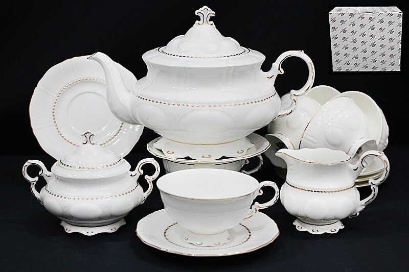 Чайный сервиз 17 предметов фарфор Lenardi Izobell gold 226-041, Белый
Чайный сервиз 17 предметов фарфор Lenardi Izobell gold 226-041, Белый