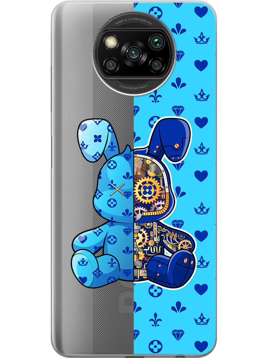 Силиконовый чехол на Poco X3/X3 Pro с принтом "Голубой Кролик с механизмом", Прозрачный;голубой;синий, 723602771
Силиконовый чехол на Poco X3/X3 Pro с принтом "Голубой Кролик с механизмом", Прозрачный;голубой;синий, 723602771