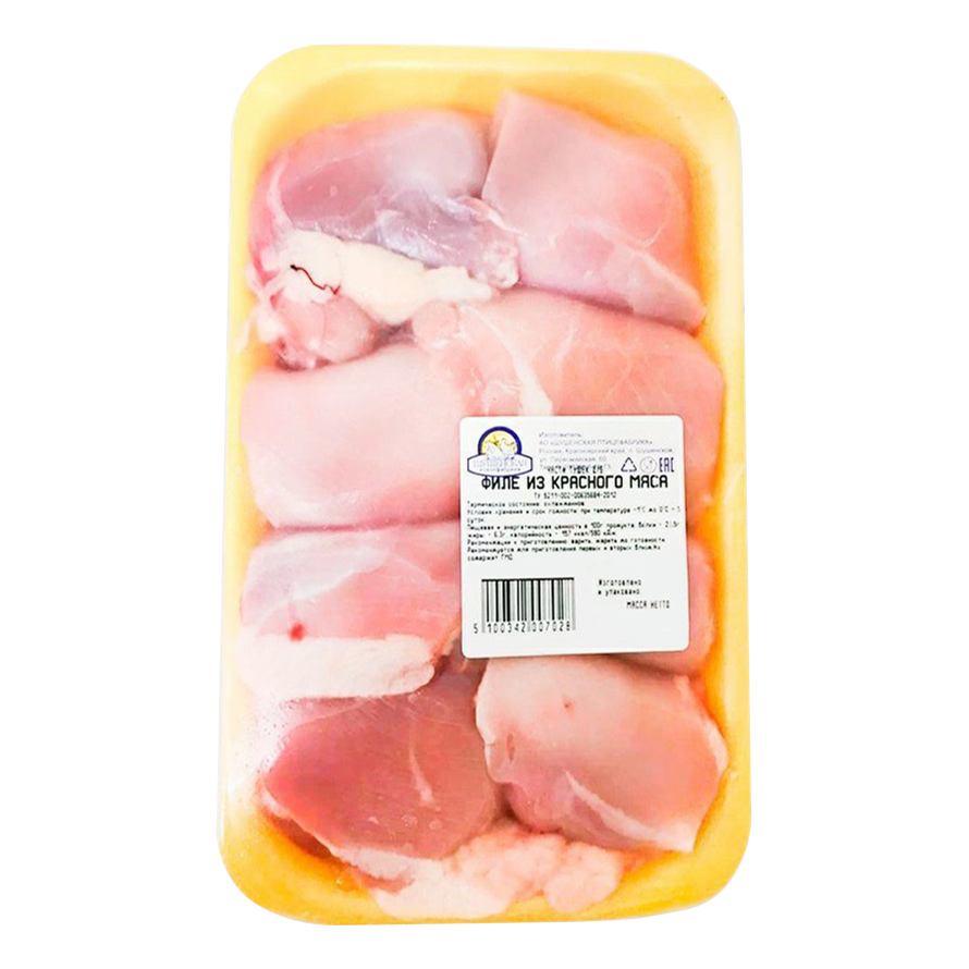 Филе из красного мяса цыплят-бройлеров Шушенская птицефабрика охлажденное +-700 г
Филе из красного мяса цыплят-бройлеров Шушенская птицефабрика охлажденное +-700 г