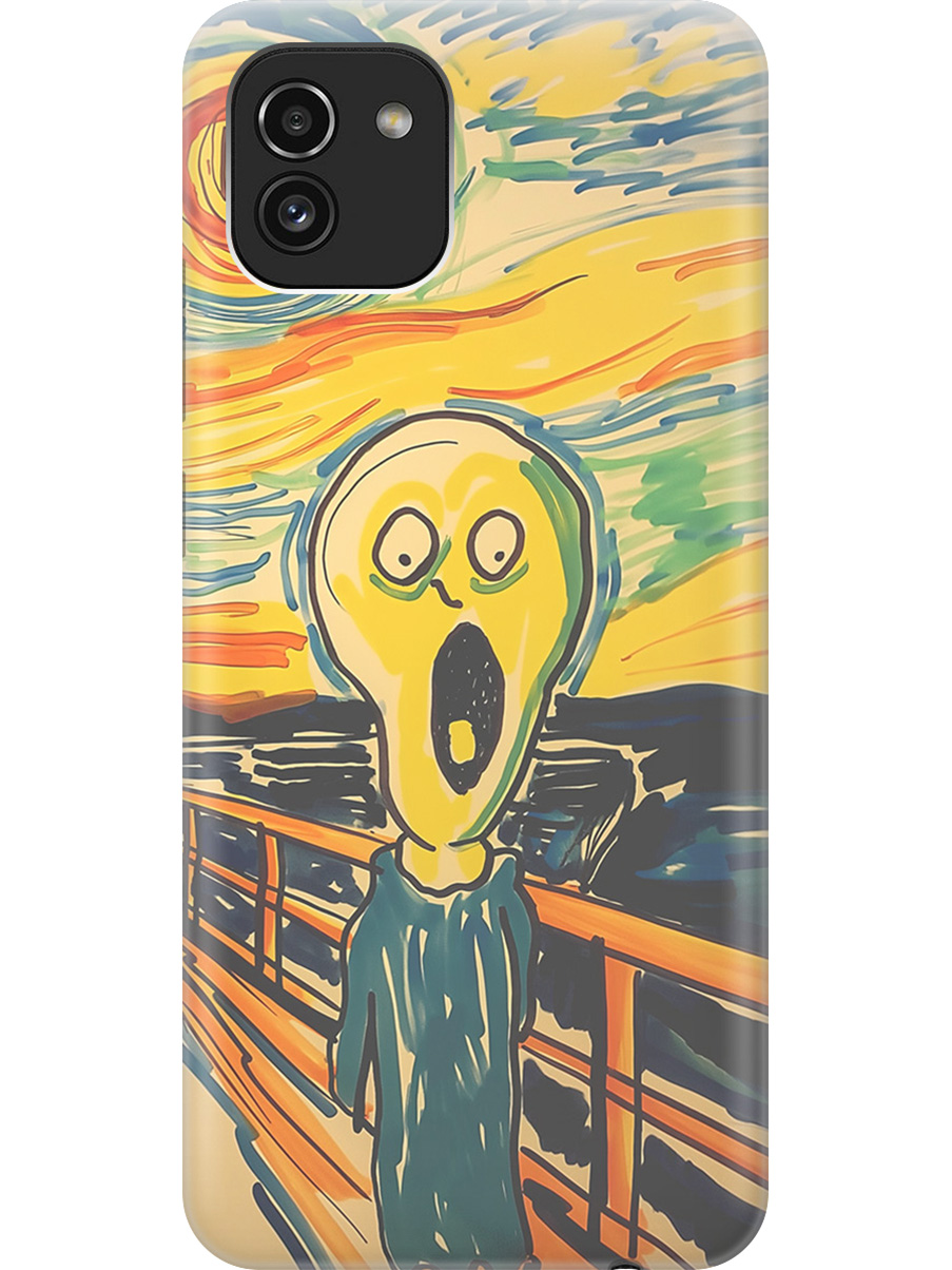 Силиконовый чехол на Samsung Galaxy A03 с принтом "Искаженный крик", Прозрачный;желтый;синий, 735001351
Силиконовый чехол на Samsung Galaxy A03 с принтом "Искаженный крик", Прозрачный;желтый;синий, 735001351