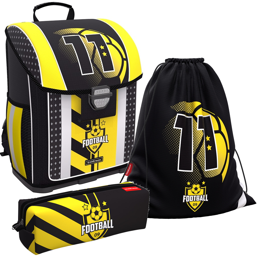 Ранец ErichKrause ErgoLine c пластик. дном 16L Football Time с наполнением черный 48237_N, ErgoLine® 16 L
Ранец ErichKrause ErgoLine c пластик. дном 16L Football Time с наполнением черный 48237_N, ErgoLine® 16 L