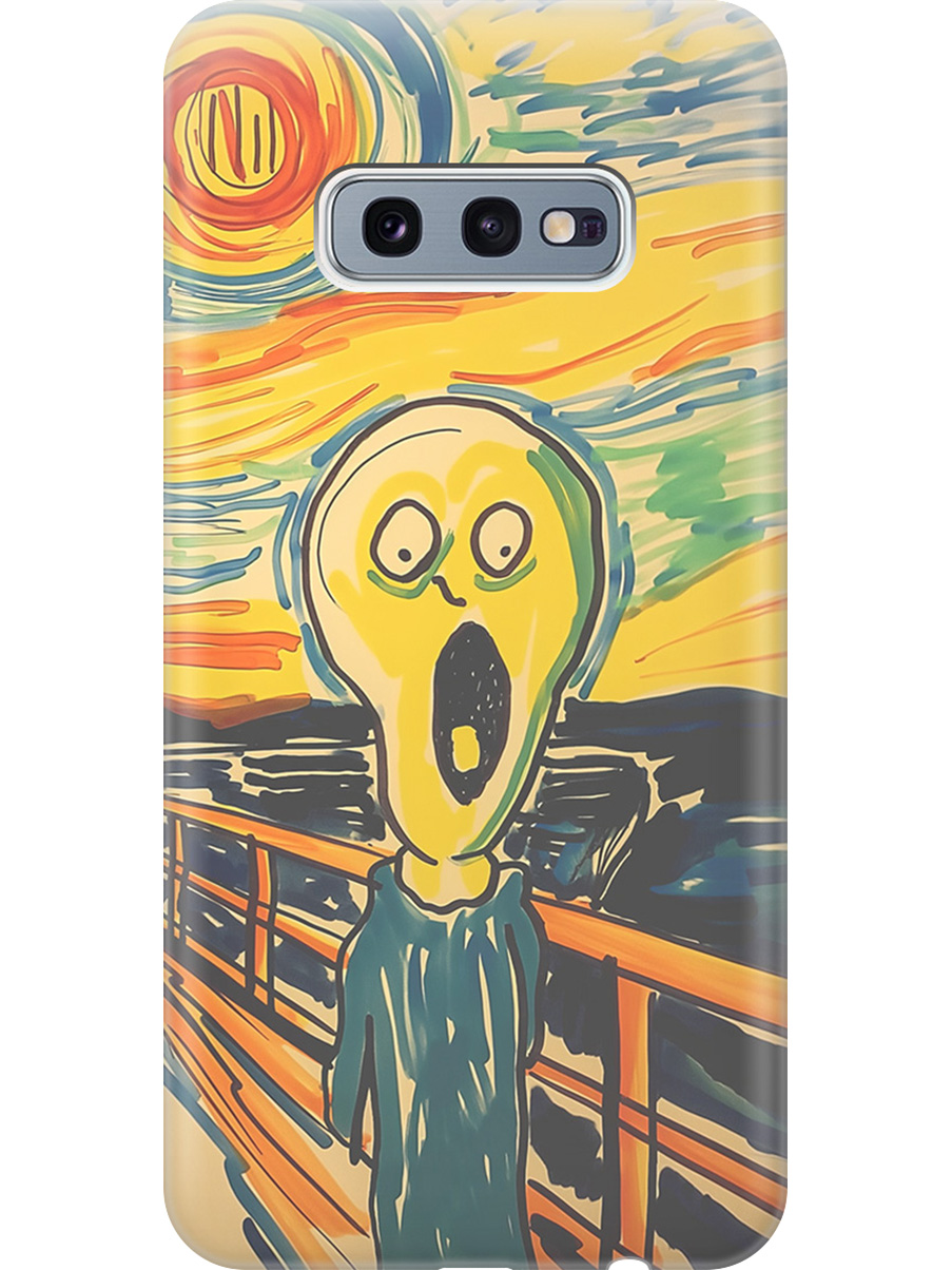 Силиконовый чехол на Samsung Galaxy S10e с принтом "Искаженный крик", Прозрачный;желтый;синий, 720461251
Силиконовый чехол на Samsung Galaxy S10e с принтом "Искаженный крик", Прозрачный;желтый;синий, 720461251