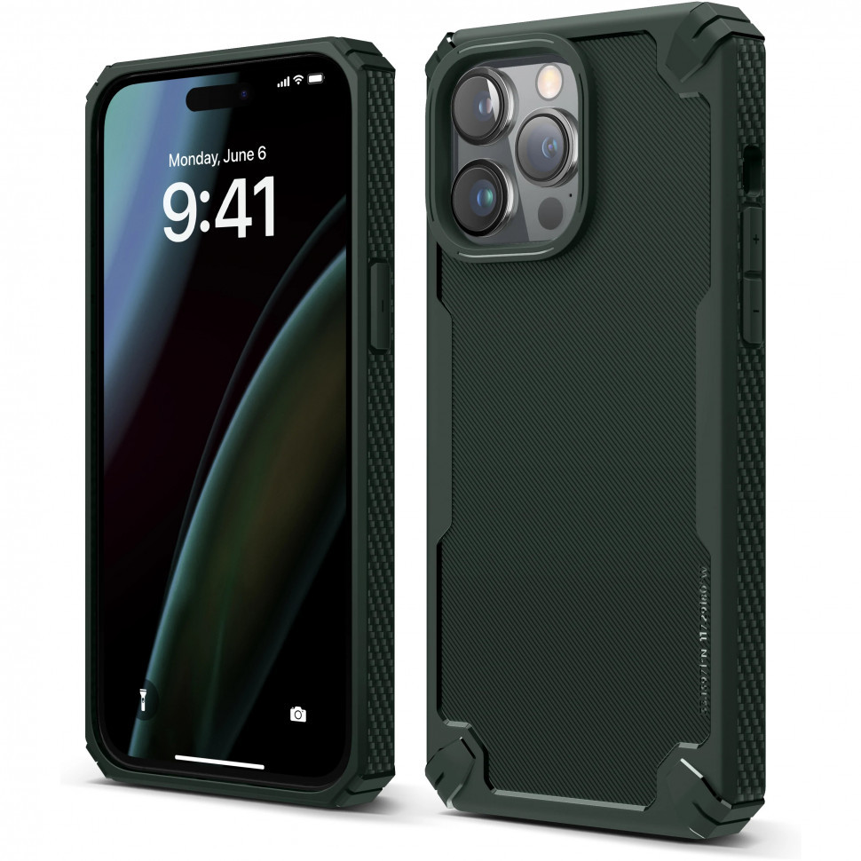 Чехол Elago Armor silicone для iPhone 14 Pro Max, Темно-зеленый (ES14AM67PRO-DGR), Armor silicone
Чехол Elago Armor silicone для iPhone 14 Pro Max, Темно-зеленый (ES14AM67PRO-DGR), Armor silicone