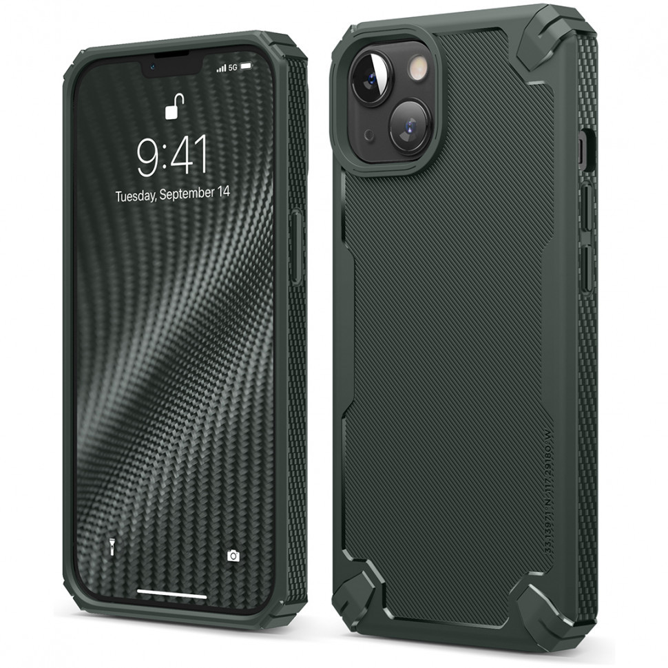 Чехол Elago Armor silicone для iPhone 13, Темно-зеленый (ES13AM61-DGR), Armor silicone
Чехол Elago Armor silicone для iPhone 13, Темно-зеленый (ES13AM61-DGR), Armor silicone