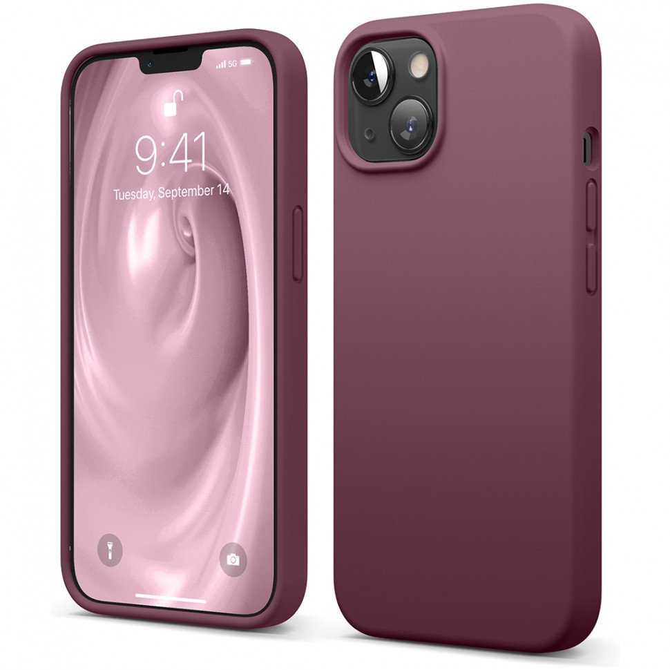 Чехол Elago Soft silicone для iPhone 13, Бургунди (ES13SC61-BGD), Красный, Soft silicone 
Чехол Elago Soft silicone для iPhone 13, Бургунди (ES13SC61-BGD), Красный, Soft silicone