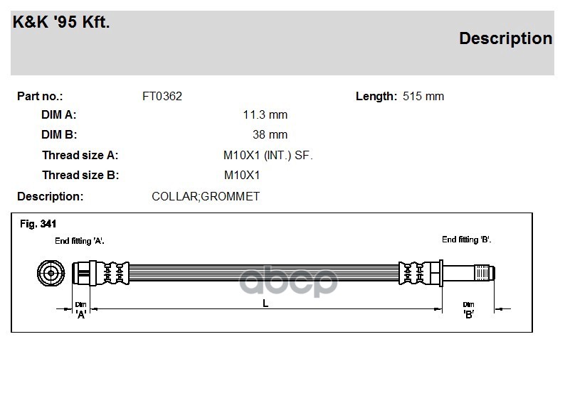 Шланг Тормозной Передн Volkswagen: Multivan V 2.0/3.2/1.9 Tdi/2.5 Tdi 03- K&K арт. FT0362
Шланг Тормозной Передн Volkswagen: Multivan V 2.0/3.2/1.9 Tdi/2.5 Tdi 03- K&K арт. FT0362
