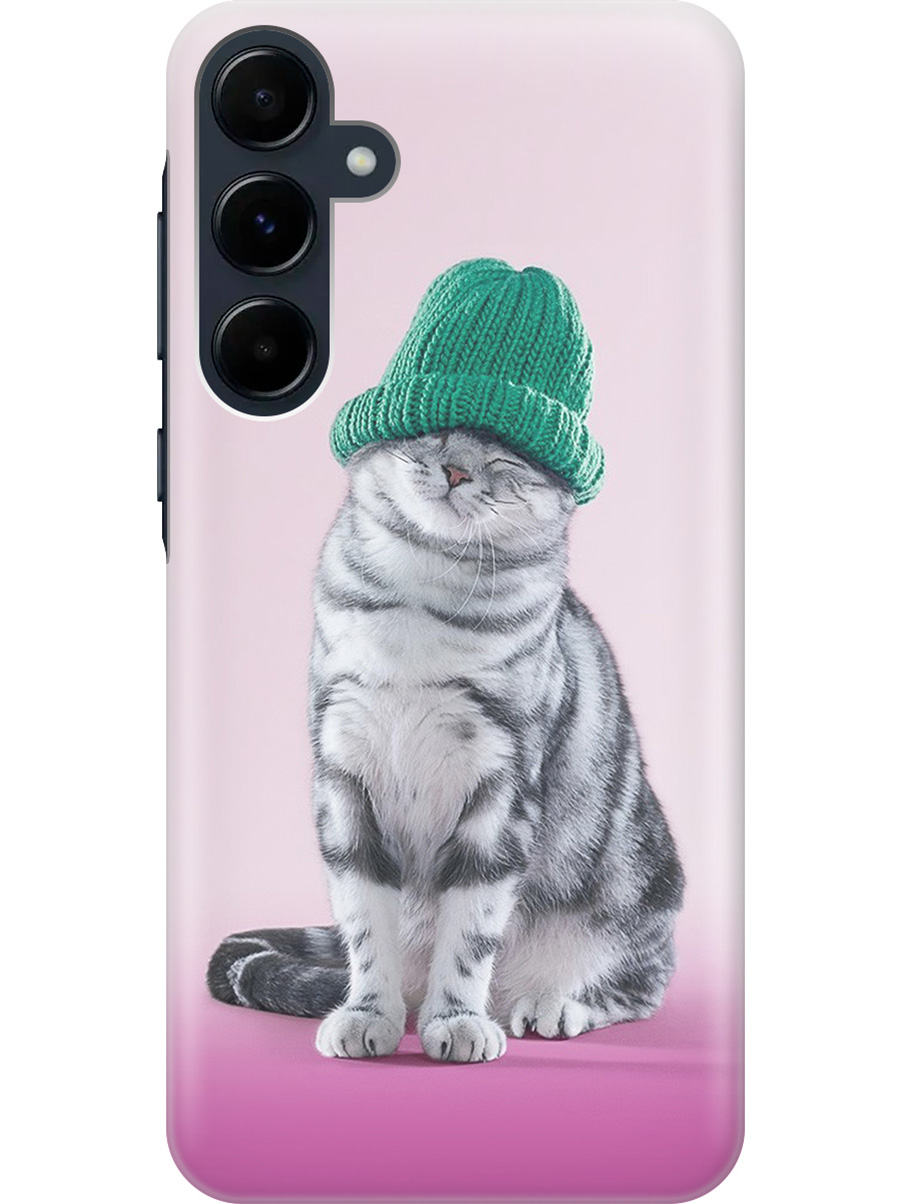 Силиконовый чехол на Samsung Galaxy A55 с рисунком "Кот в зеленой шапке", Розовый;серый, 20012126
Силиконовый чехол на Samsung Galaxy A55 с рисунком "Кот в зеленой шапке", Розовый;серый, 20012126
