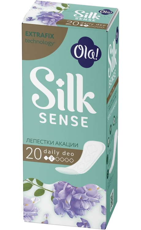 Прокладки женские на каждый день Ola! SILK SENSE DAILY DEO Лепестки акации 20 шт, Ola! SILK SENSE DAILY DEO Прокладки женс. гигиен. впитыв. на каждый день Лепестки акации 20 шт/упак.
Прокладки женские на каждый день Ola! SILK SENSE DAILY DEO Лепестки акации 20 шт, Ola! SILK SENSE DAILY DEO Прокладки женс. гигиен. впитыв. на каждый день Лепестки акации 20 шт/упак.