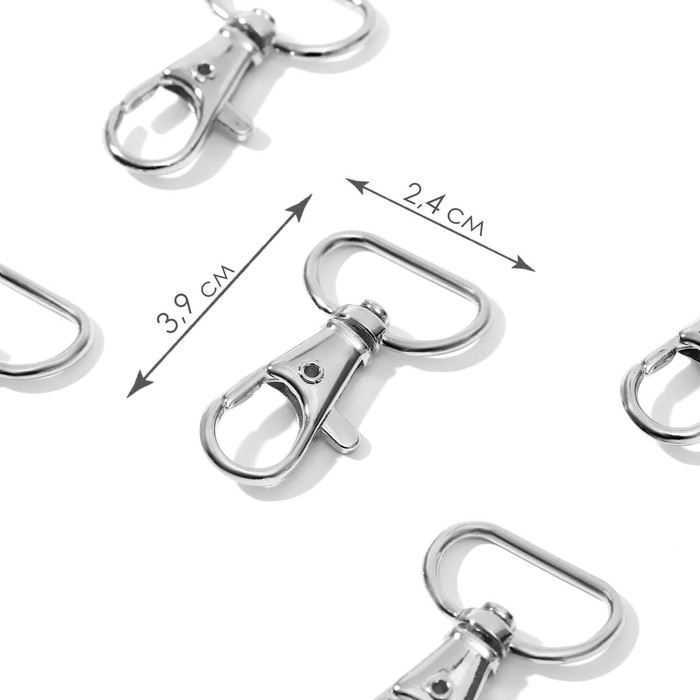 Карабин металлический Арт Узор 39 x 24 мм / 20 x 2 мм, 6 шт, цвет серебряный, Серебристый
Карабин металлический Арт Узор 39 x 24 мм / 20 x 2 мм, 6 шт, цвет серебряный, Серебристый