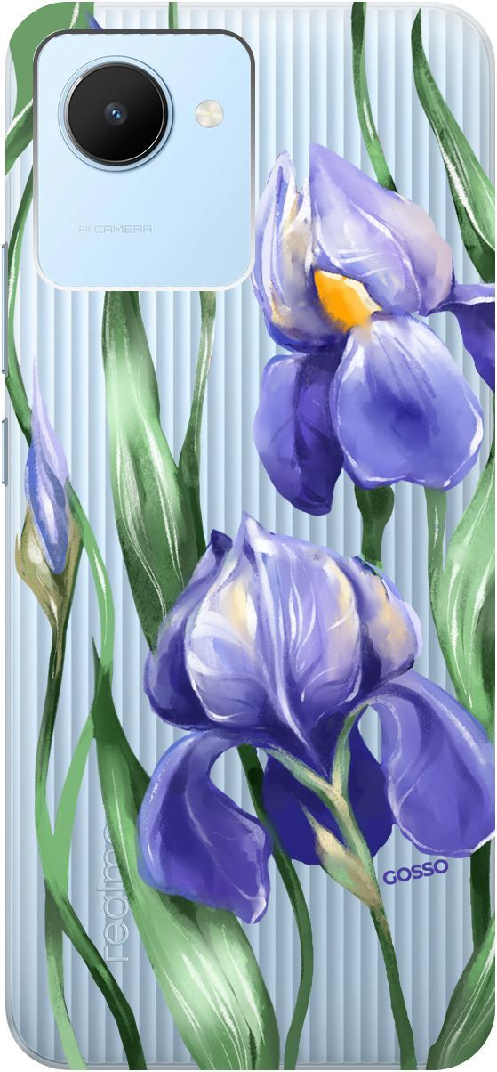 Силиконовый чехол на realme C30 с 3D принтом "Amazing Irises" прозрачный, Прозрачный;белый, 1566800
Силиконовый чехол на realme C30 с 3D принтом "Amazing Irises" прозрачный, Прозрачный;белый, 1566800