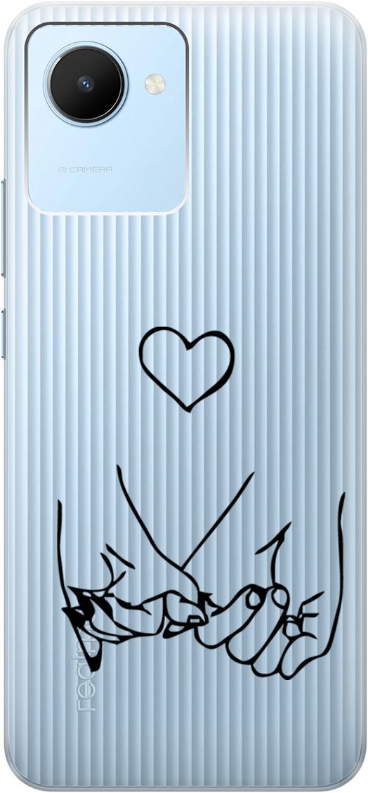 Силиконовый чехол на realme C30 с 3D принтом "Lovers Hands" прозрачный, Прозрачный;черный, 1566900
Силиконовый чехол на realme C30 с 3D принтом "Lovers Hands" прозрачный, Прозрачный;черный, 1566900